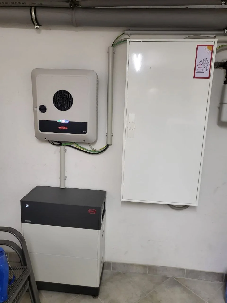 Fronius und BYD Speicherinstallation